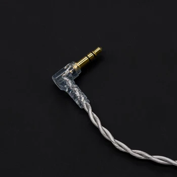 Shuoer M10/11 | 0.78 mm dual-pin echilibrat ecranat monocristalin de cupru și argint 3.5 mm / 4.4 mm din oțel inoxidabil conector 1.2 m